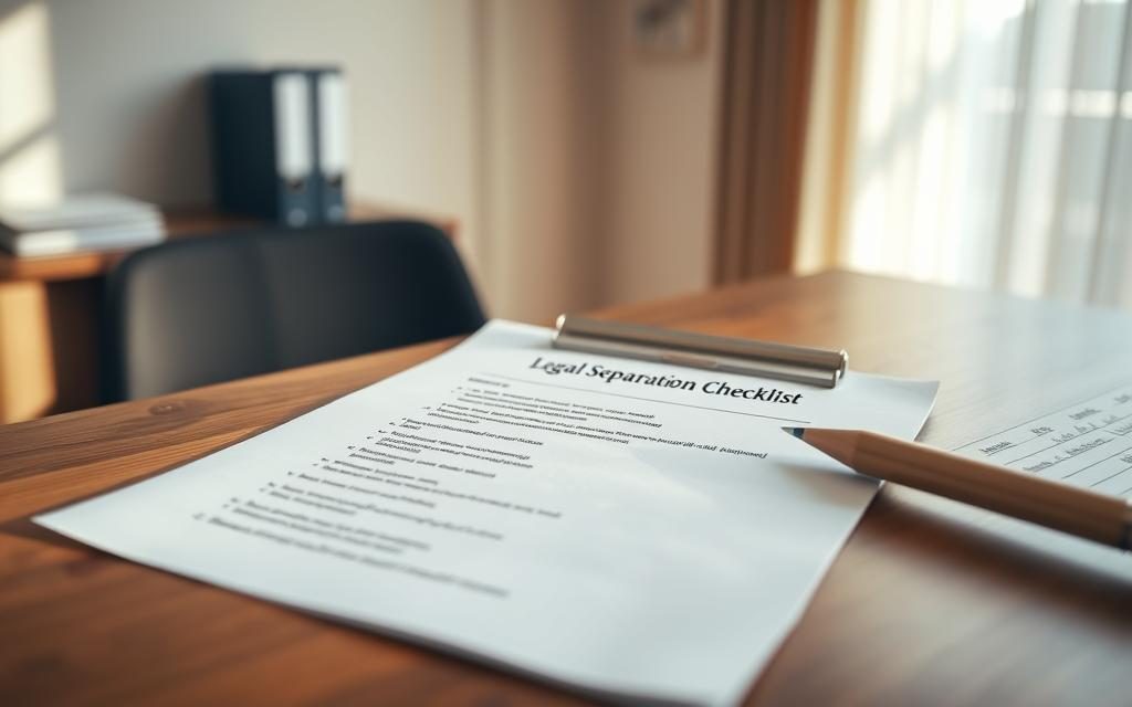 Legal Separation Preparation Checklist